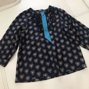 Marc Jacobs blouse Top with buttons and ruffle 4T